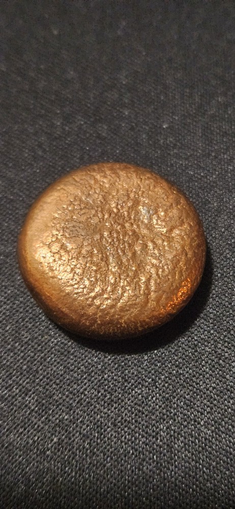 Hand Poured Copper Round – 36g – .999 Fine Solid Copper – Rustic Pour #2