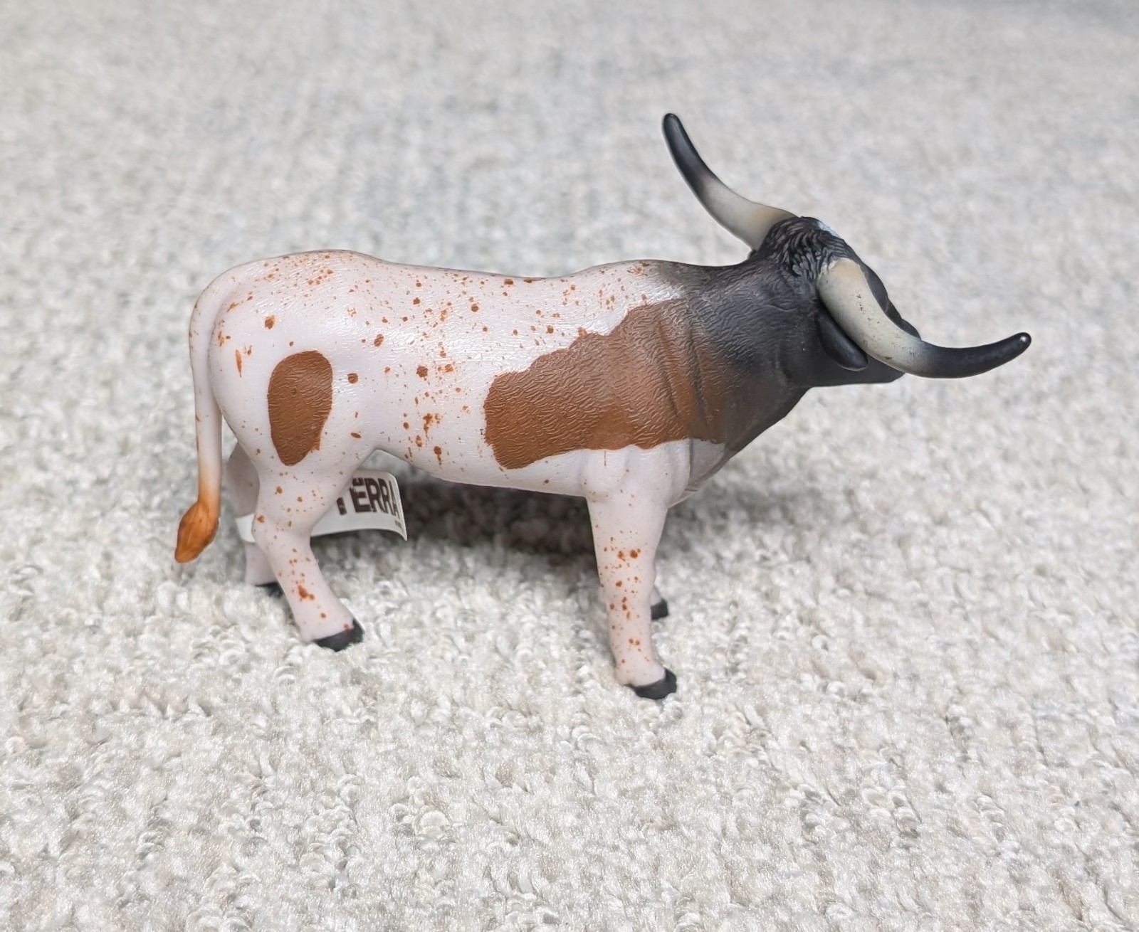 Terra by Battat Longhorn Steer AN2627 Farm Animal Ranch Bull Cow