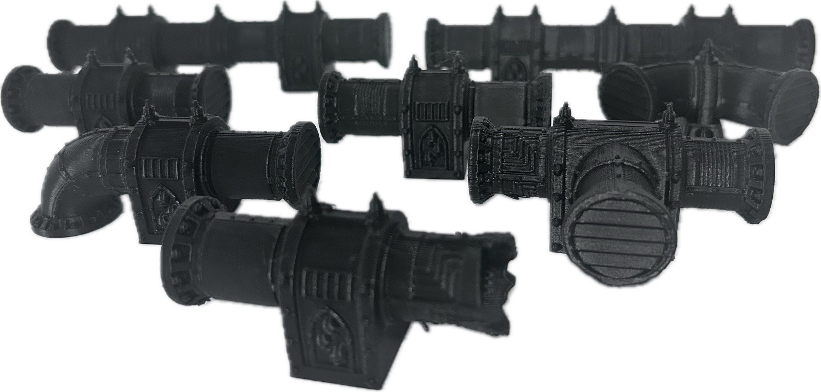 WARHAMMER 40K, NECROMUNDA, SCENERY TERRAIN FACTORY PIPE SYSTEM