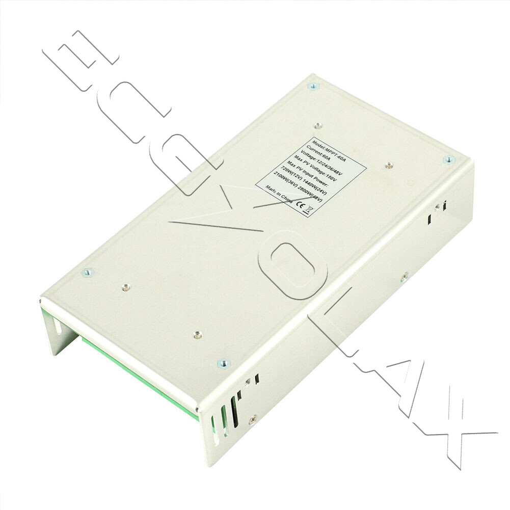 US STOCK 60AMP MPPT Solar Charge Controller 12V 24V 36V 48V DC Battery Regulator