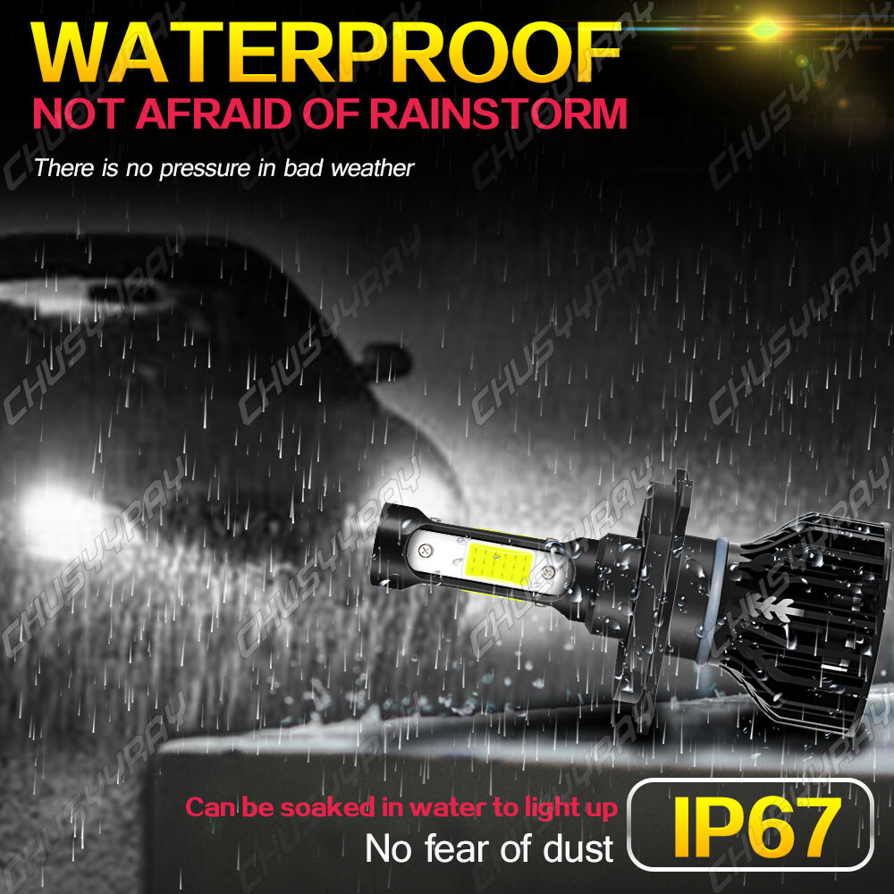 For Kawasaki KFX700 2004-2009 2004-2009 LED Headlight Kit H4 6000K White Bulbs