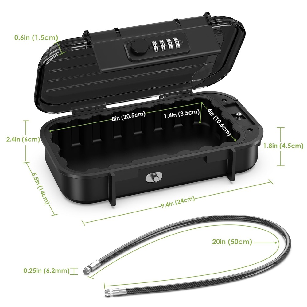 Zulkit Junction Box ABS Plastic Dustproof Waterproof IP67 Electrical Boxes