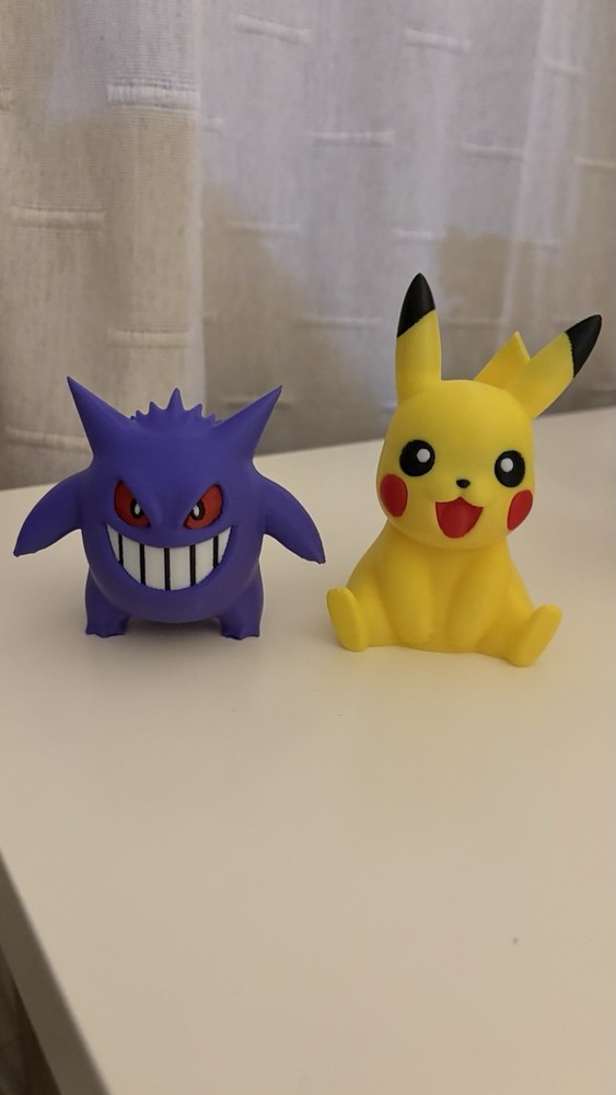 3D Printer Pikachu And Gengar