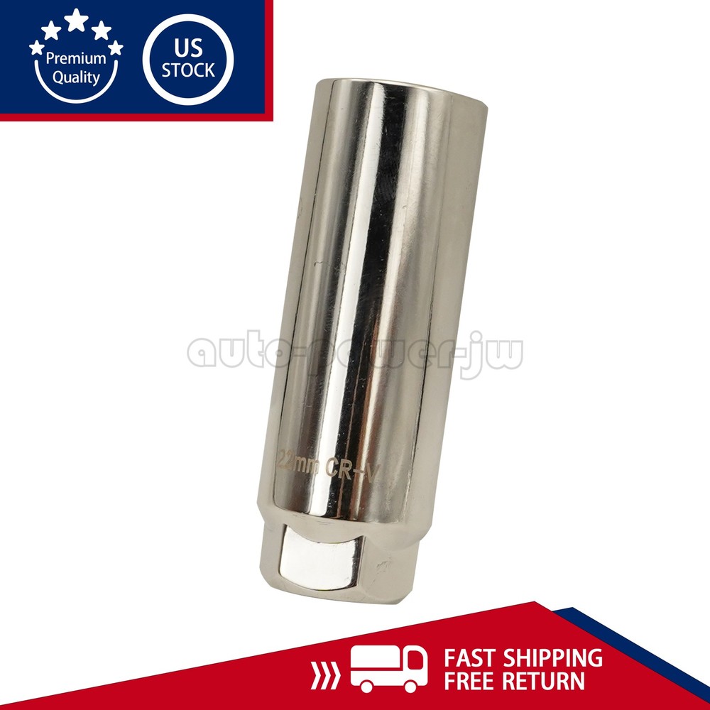 7/8'' 22mm O2 Oxygen Sensor Socket Removal Tool Side Wire Cutout 1/2" Drive US