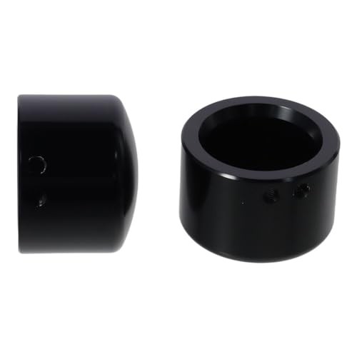 2PCS Black Front Axle Nut Caps Covers with Mounting Hardware,Motorcycle