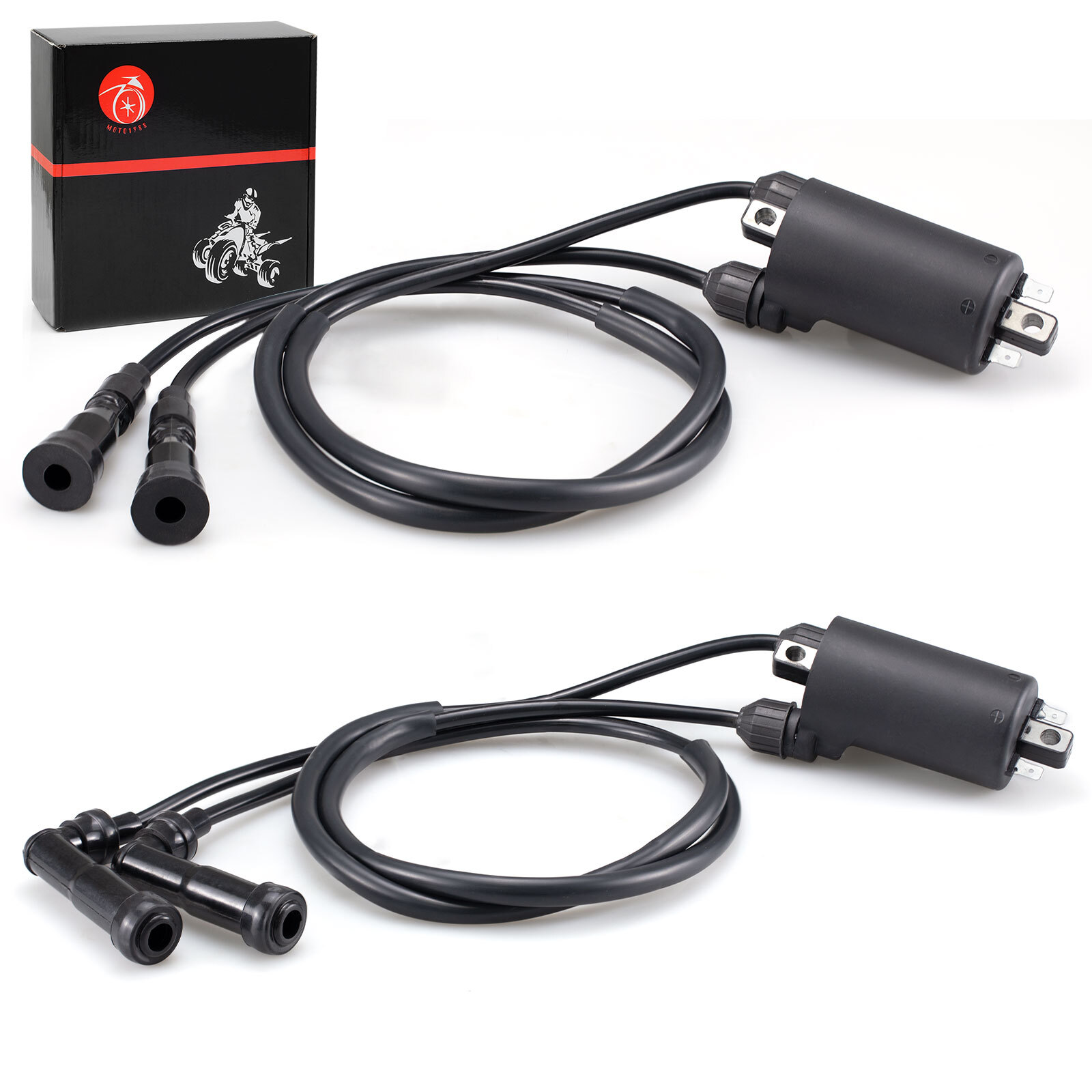 2x Ignition Coils W/ Wire For Honda Nighthawk CB650,Goldwing 1100 GL1100, GL1200