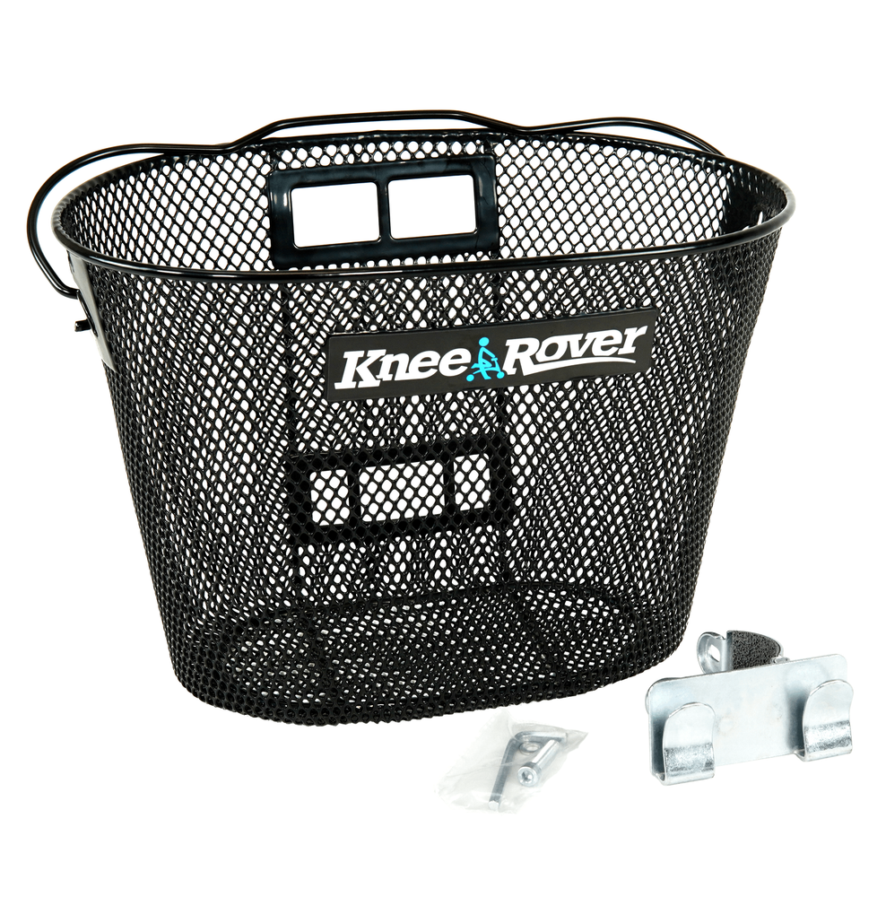 Knee Walker Wire Basket Accessory with handle - includes attachment bracket