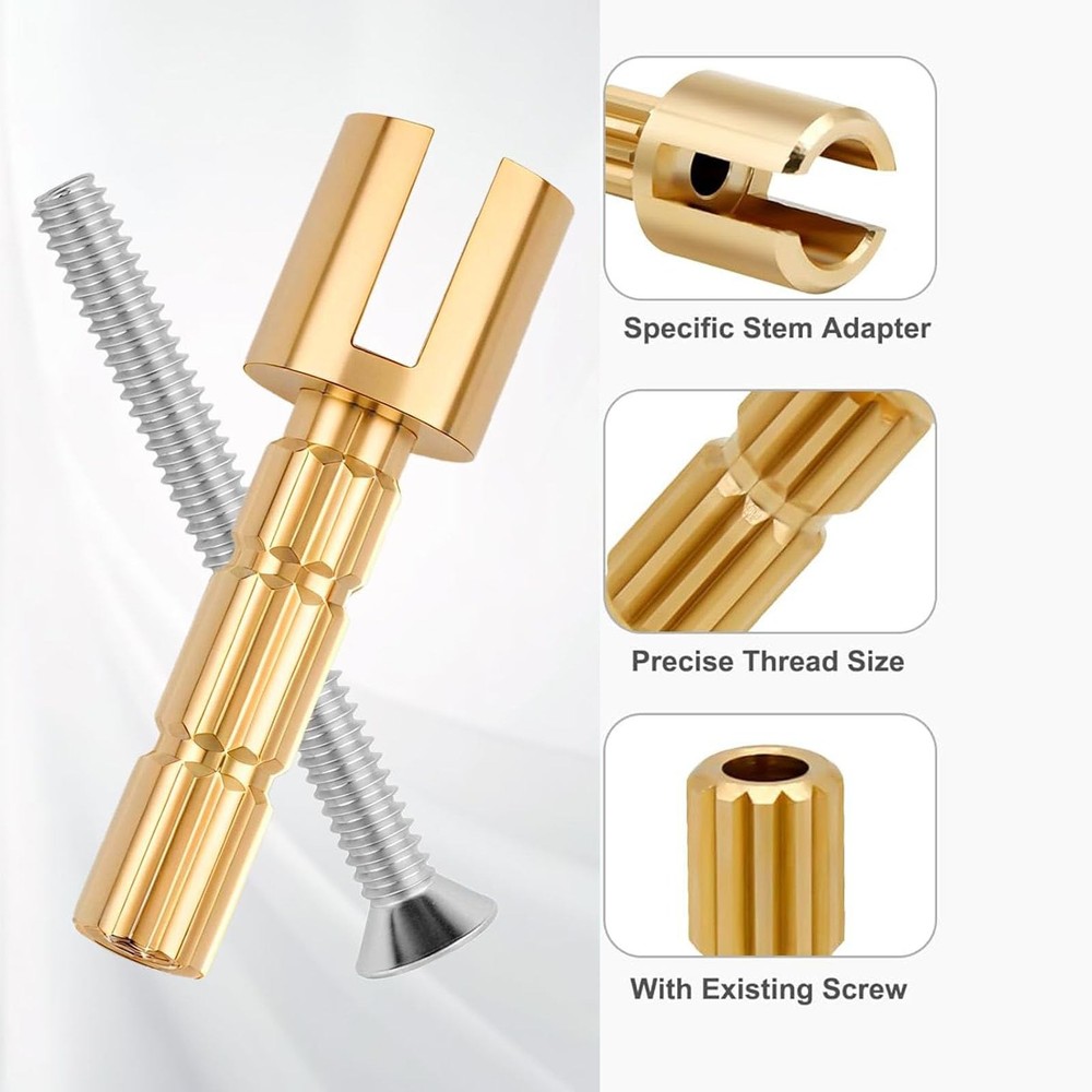 970-0770 Stem Adapter with Screw Replace for Plumbing Brass