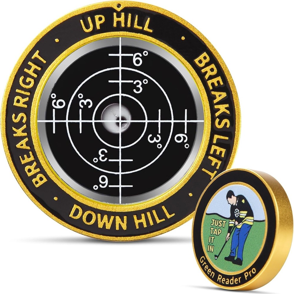 High Precision Golf Green Reader Funny Ball Marker Golf Putt Training Aid Bub...