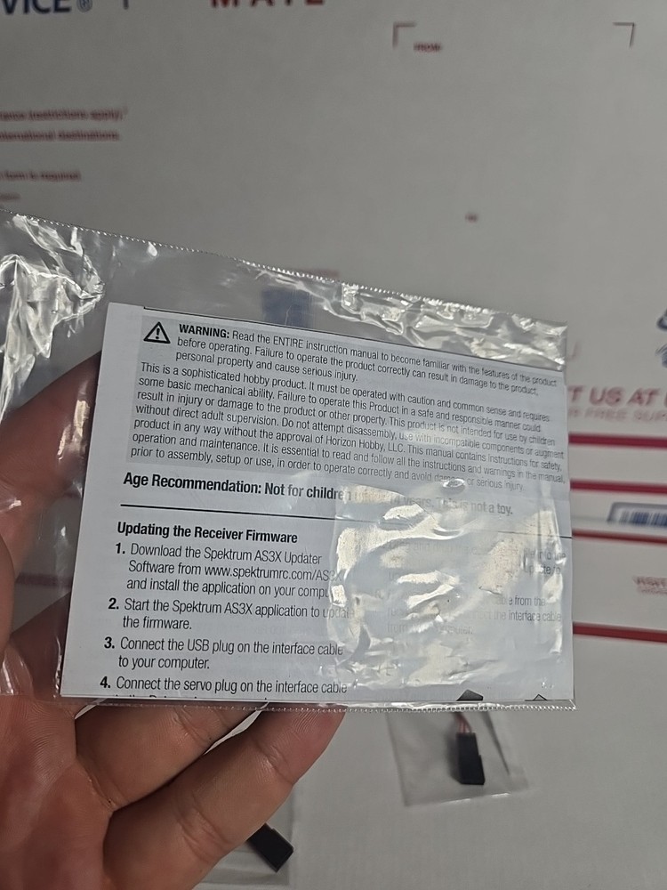 Spektrum AS3X Receiver USB Interface Connection For Use With AR6335