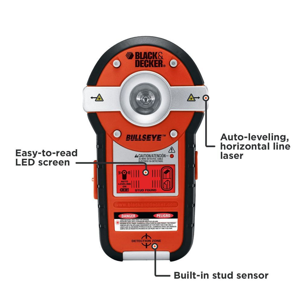 Stanley Bullseye Auto-Leveling Laser With Stud Sensor