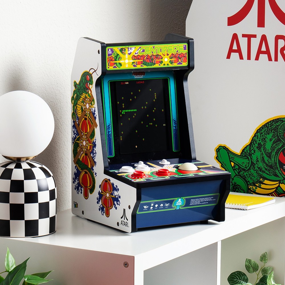 Arcade Classics Atari Centipede Counter Series Arcade Game with 8 Inch Screen