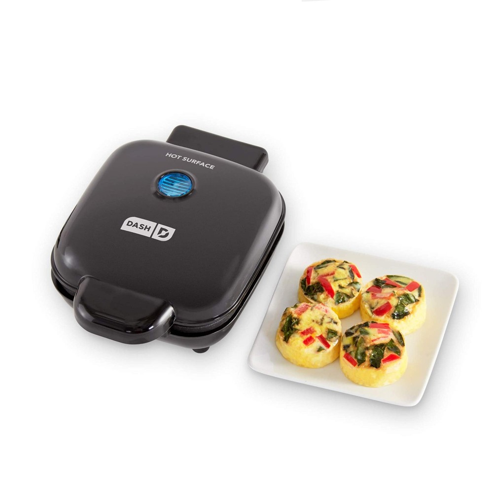 Dash Deluxe Egg Bite Maker - Electric (1 large, 4 mini), Black