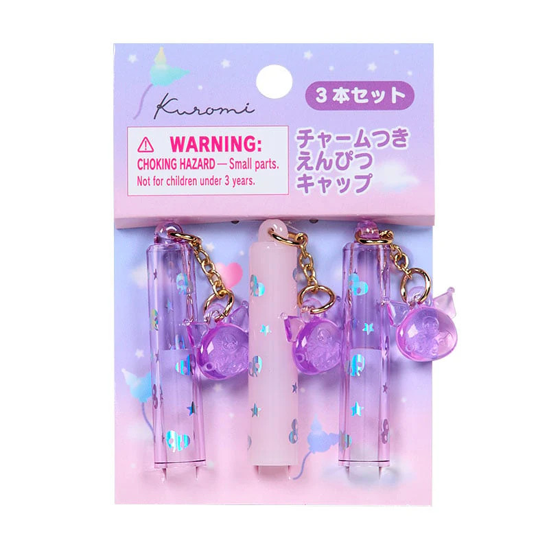 Kuromi Charm-attached Pencil Caps
