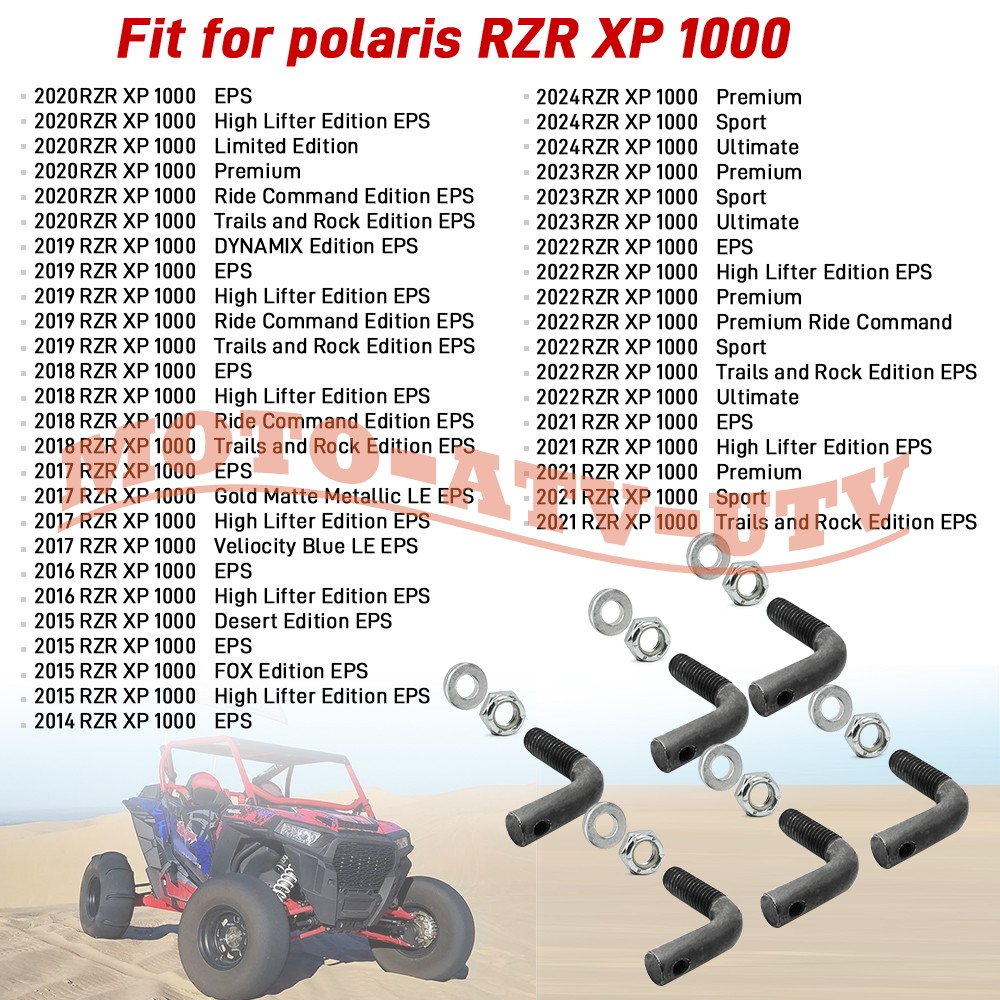 Tree Kicker Mounting Hardware Kit Set for Polaris RZR XP 1000 Turbo S 2016-2021