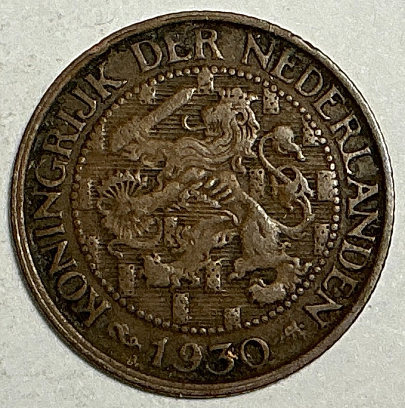 1930 Netherlands Cent KM# 152