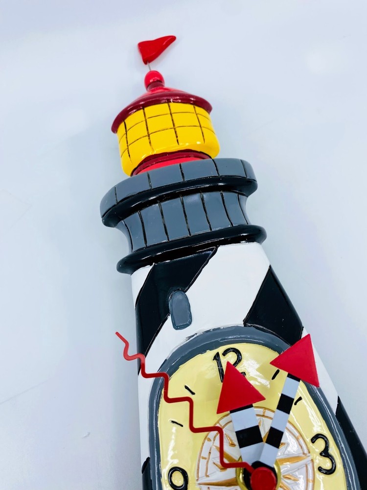 Allen Designs Studio Wall Clock: Augie's Light Lighthouse