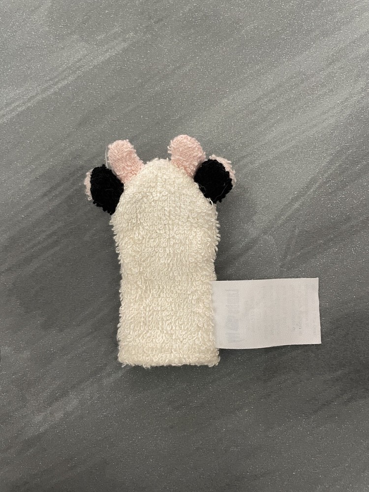 Lambs and Ivy Cow Finger Puppet