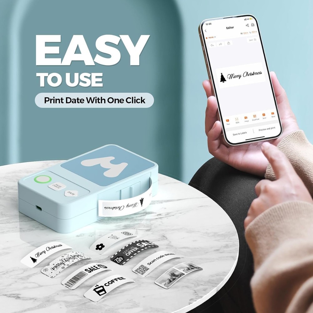 Munbyn Label Maker Machine with Tape