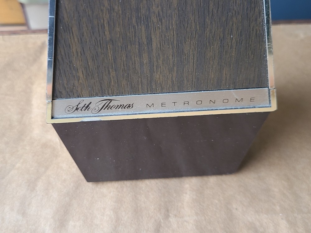 Vintage Seth Thomas Wind Up Metronome De Maelzel