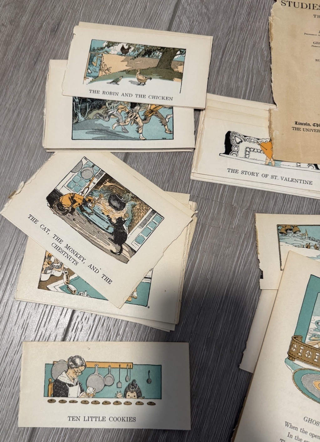 Ephemera 1928s Colorful Illustrations 50+ by Ruth Mary Hallock Children Fairy Ta