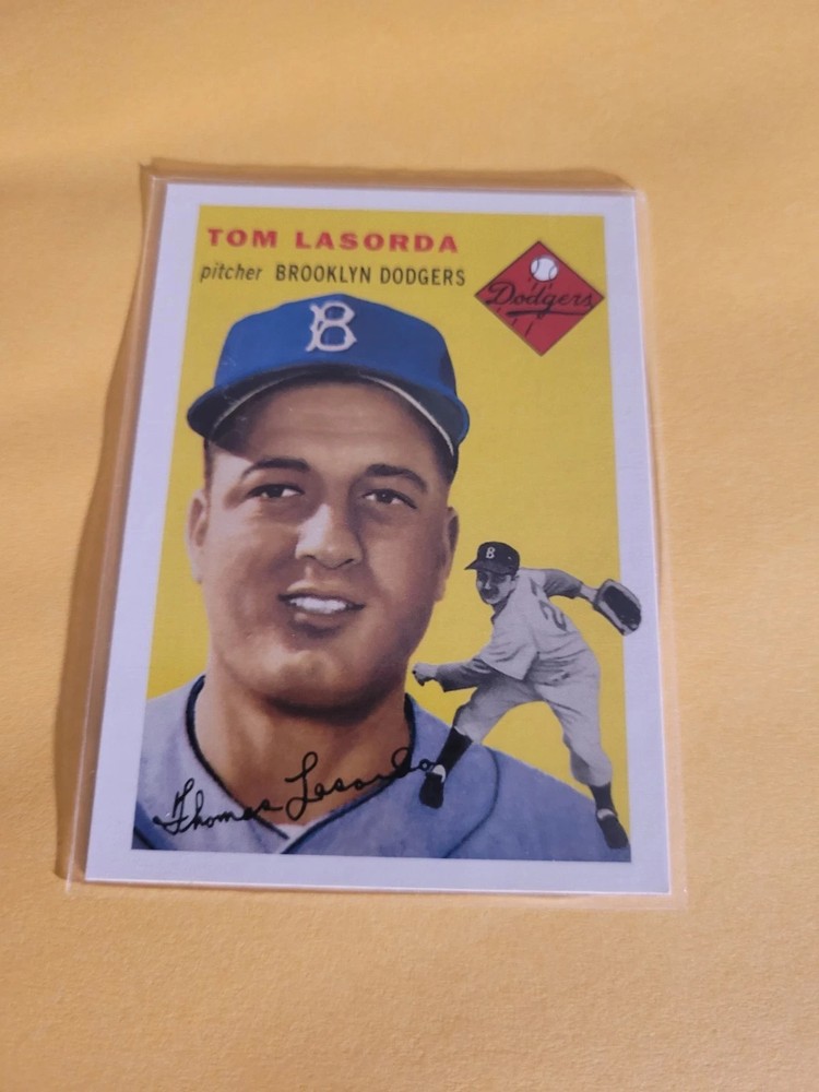 !!!     TOM LASORDA  TOPPS  INSERT  BASEBALL CARD  $$