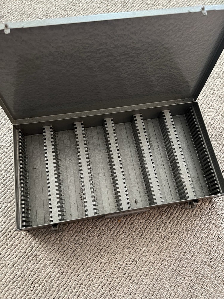 Vintage Microscope Glass Lab Slides Case Boxes