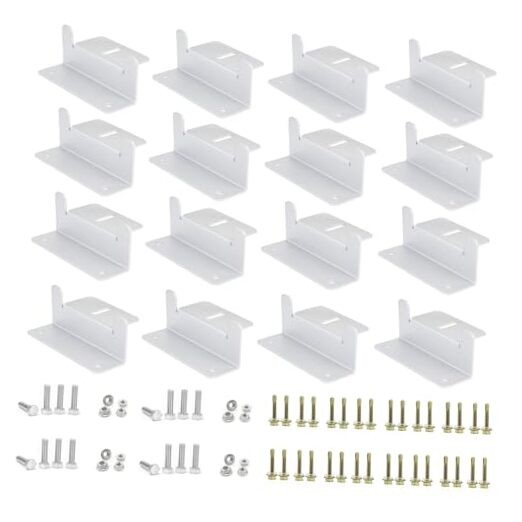 16 Units Solar Panel Mounting Brackets,Z Bracket Sets 4 Pack Z Bracket