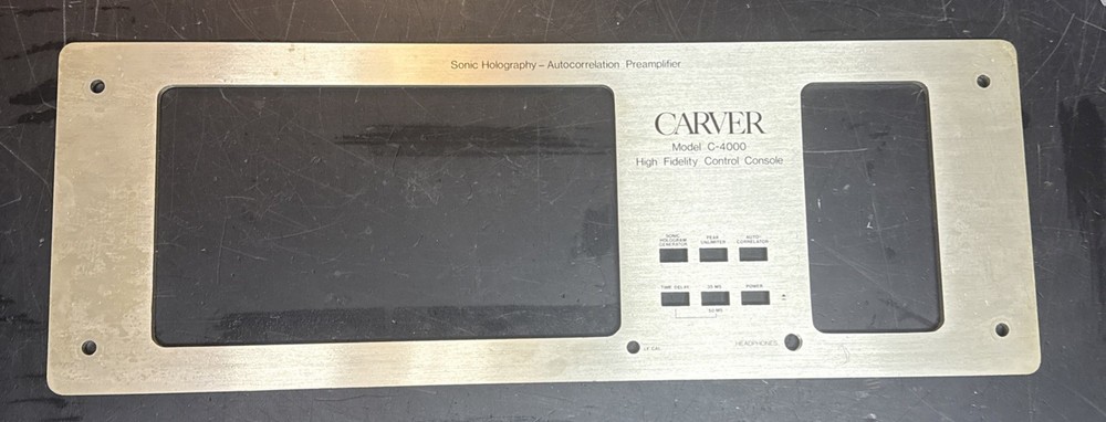 Carver Model C-4000 Preamp FACEPLATE