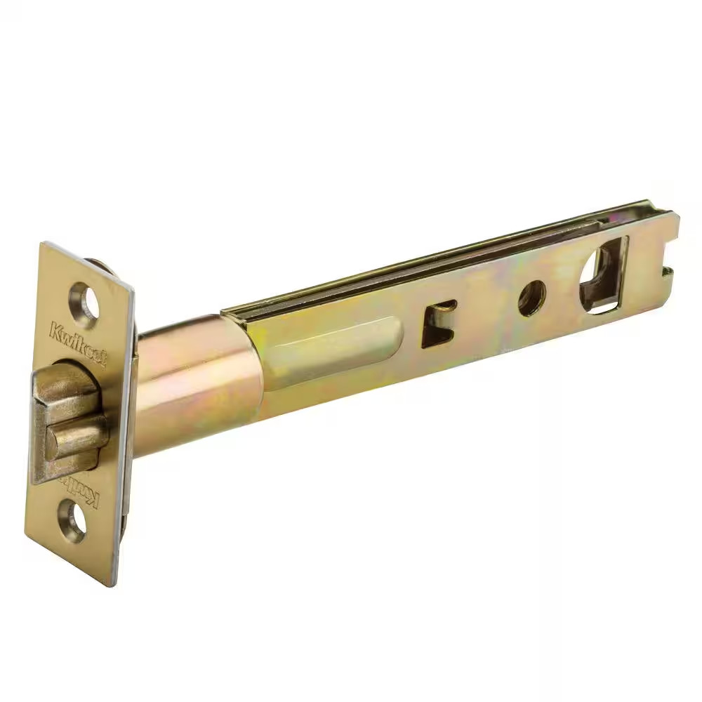5 In. Polished Brass Square Corner Deadlatch