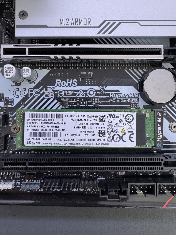 ASRock B760, CPU, DDR5 RAM, SSD, Cooler, PSU