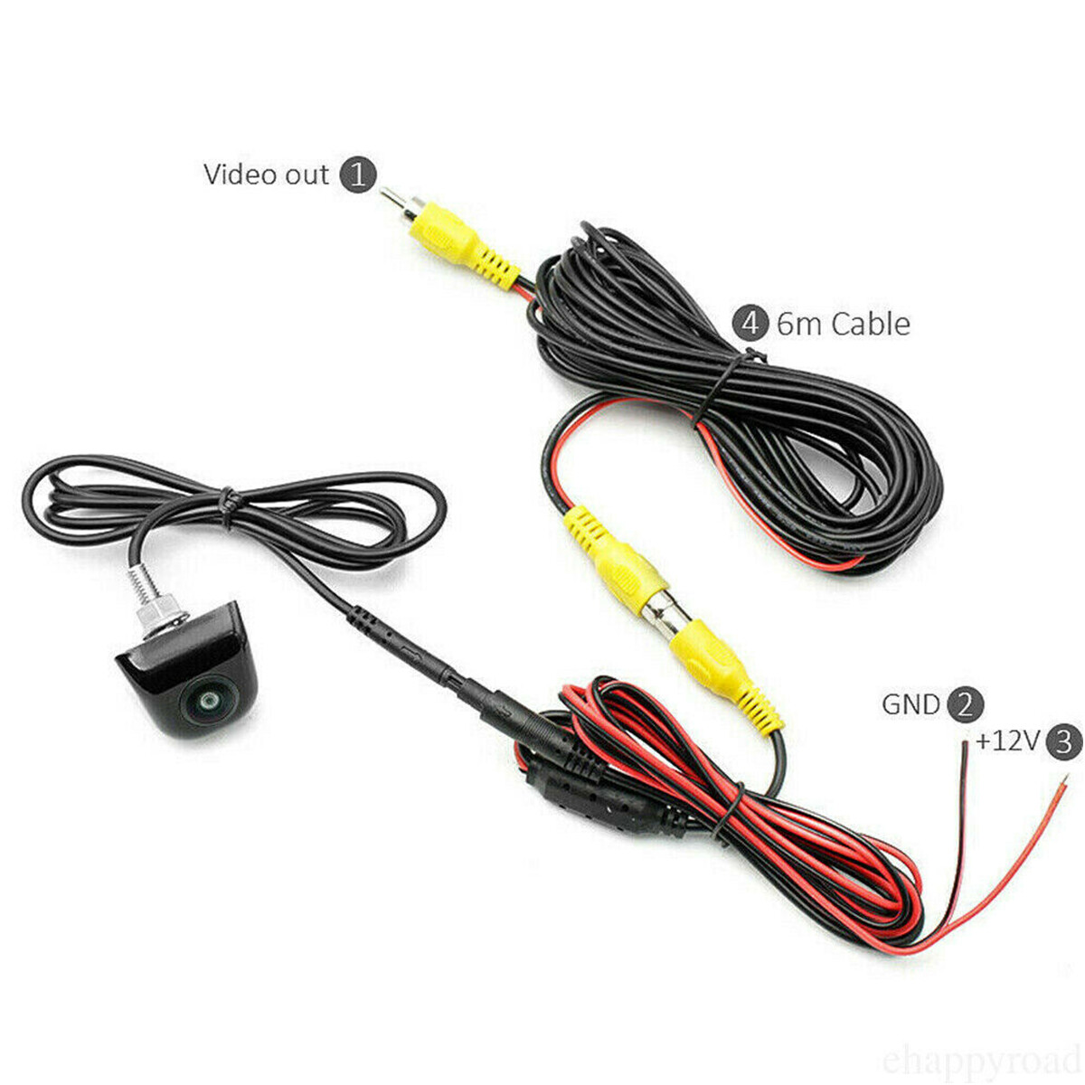 Car Rear View Backup Camera 170° View Angle Night Vision Waterproof 12v CMOS