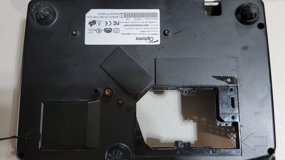 Optoma TX615 Cover And Panel Control