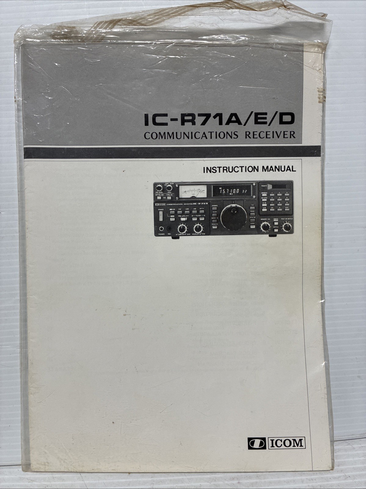 Icom IC-R71A Receiver Shortwave AM SSB CW Radio *CLASSIC DX MACHINE* w/MANUAL