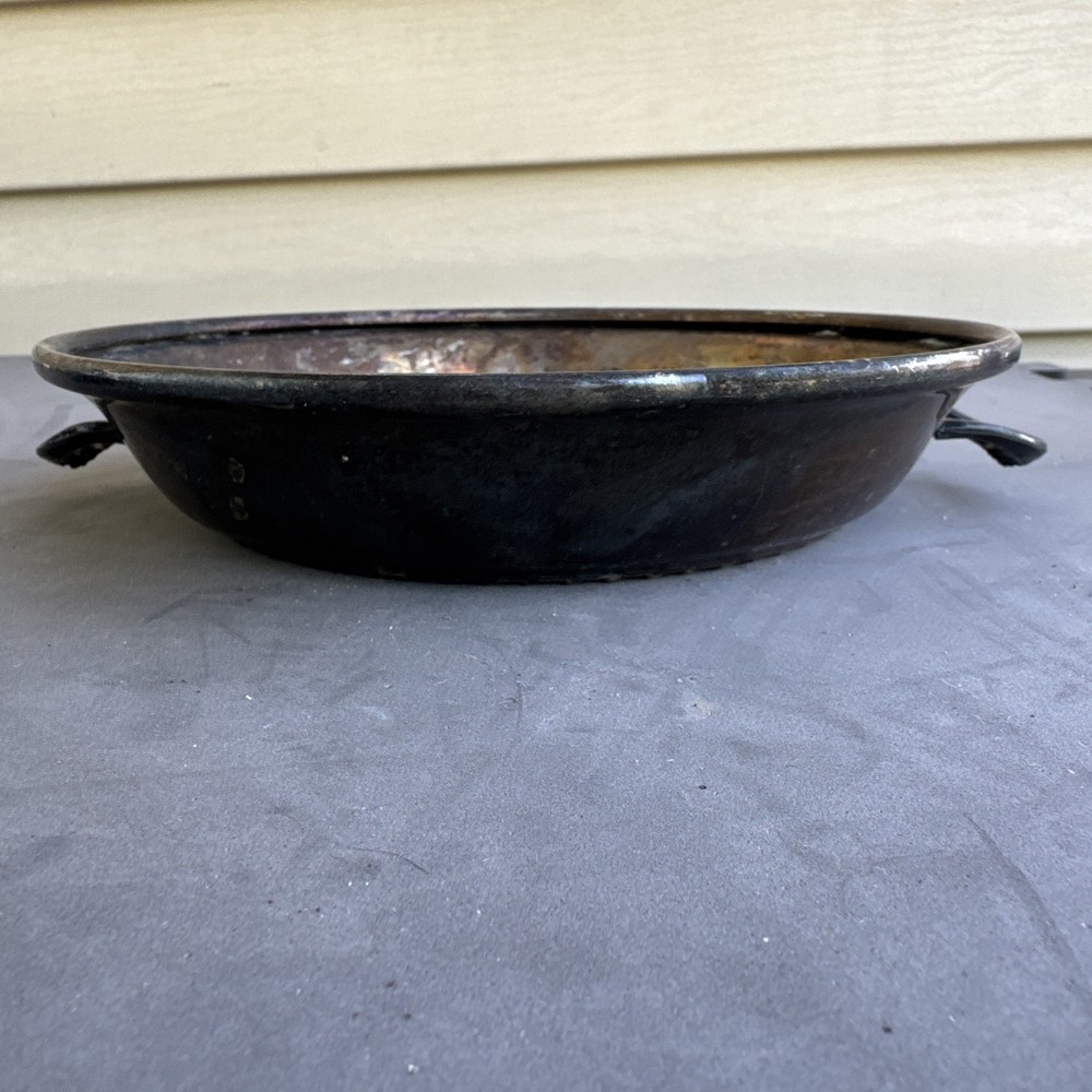 Vintage 8” Silver Plate serving dish