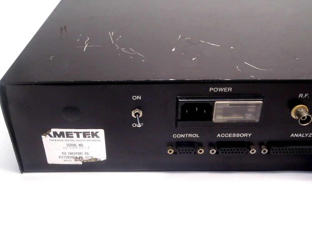 Ametek Dycor Quadrupole Gas Analyzer Control Accessory Analyzer Connections