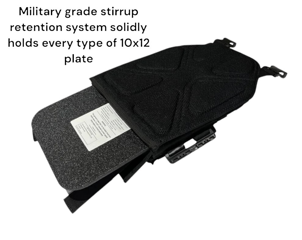 Urban Assault Black Storm Tactical Vest Plate Carrier W/ Level III Armor Plates
