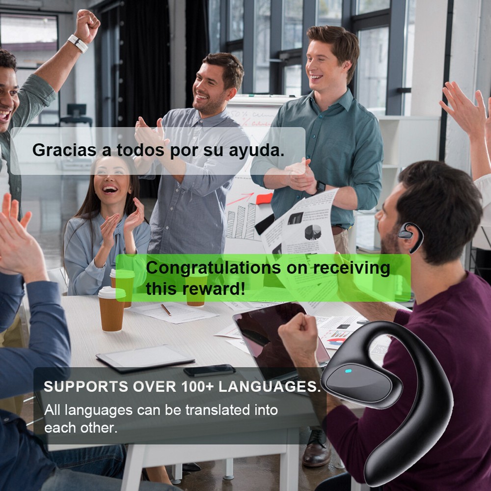 M8 144 Language Translator Earbuds Wireless Bluetooth Two Way Translator Device