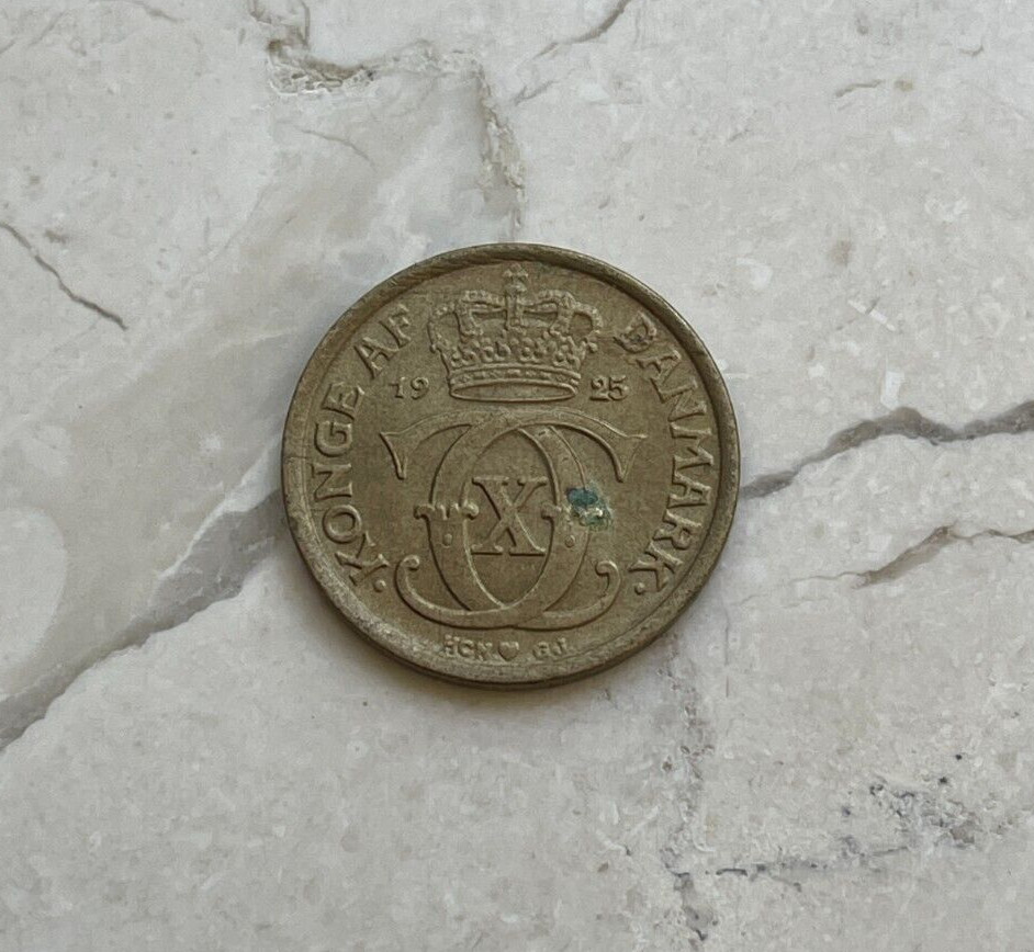 1925 Denmark 1/2 Half Krone - Very Nice
