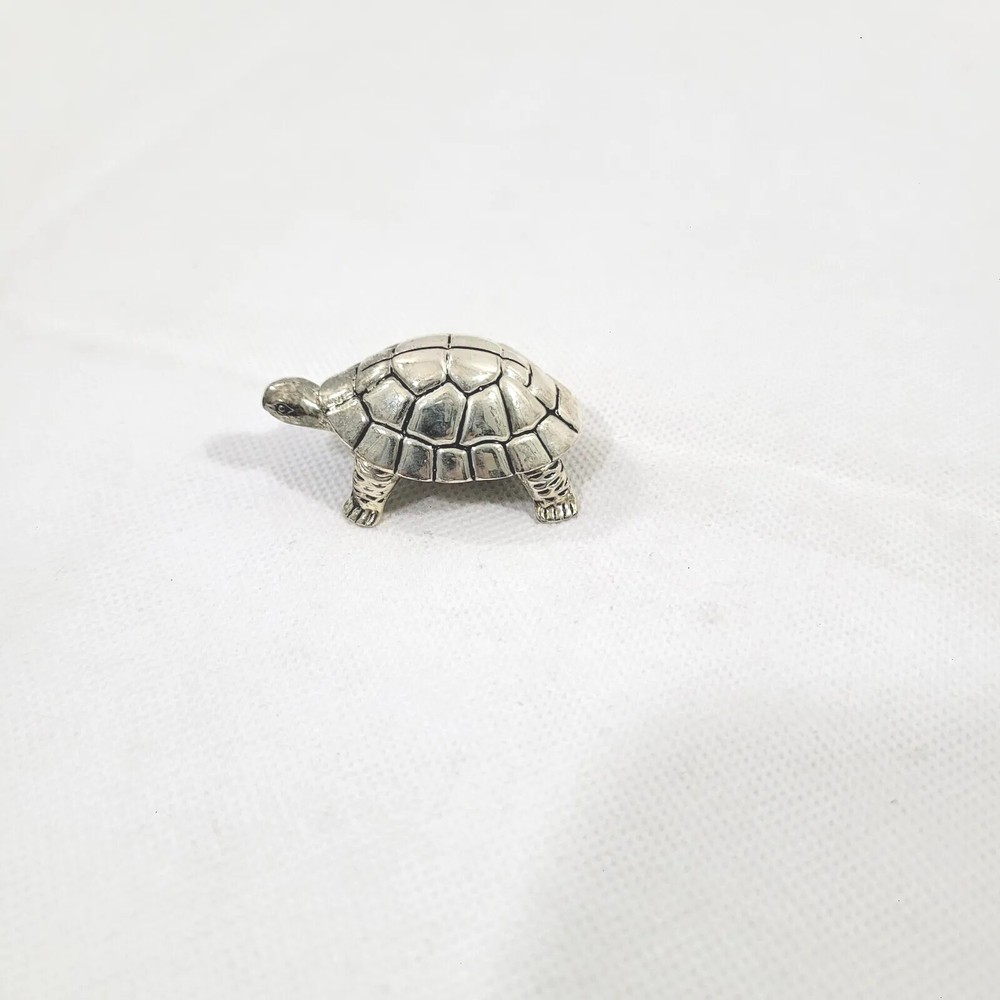 GODINGER SILVER PLATED TURTLE FIGURINE paper weight