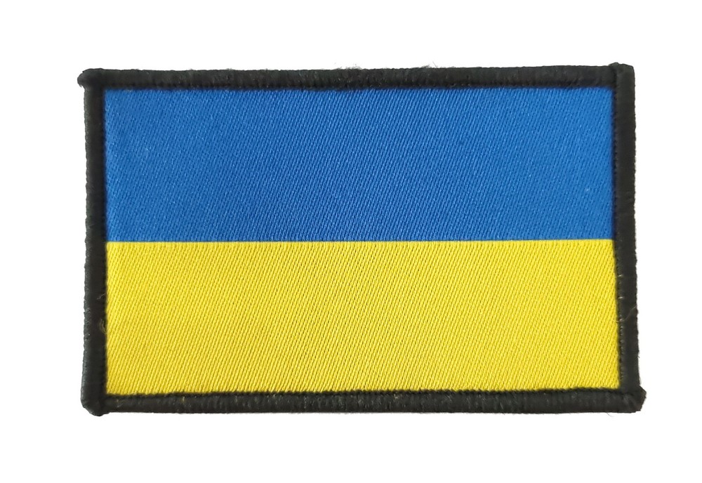 UKRAINE Flag Patch Badge TRF (Hook and Loop Backed)
