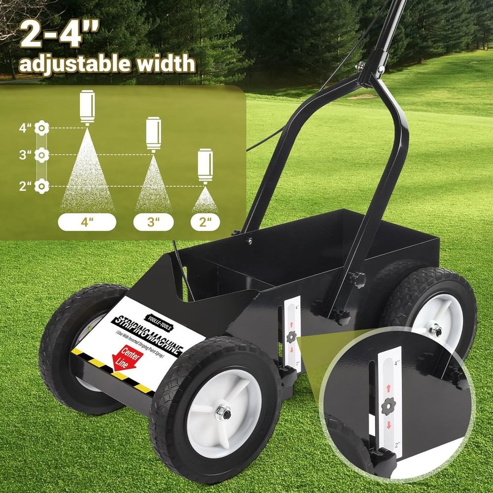 Portable Line Marking Machine for Courts and Fields with Adjustable Stripe Width