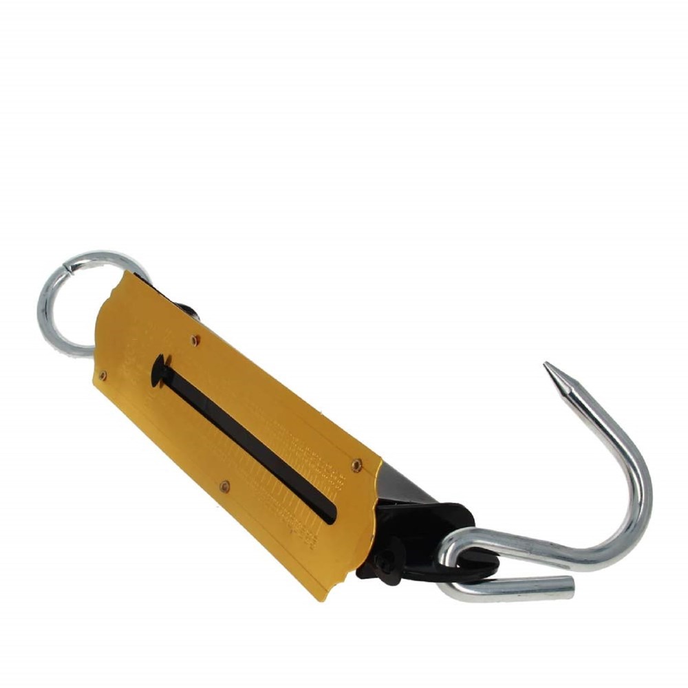 Spring Balance Hanging Hook Handheld Metal Weighing Force Scale 150KG