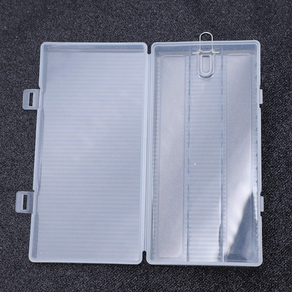 2 Pack 8 Cell 18650 Plastic Battery Storage Case with Hook Holder Waterproof Tra