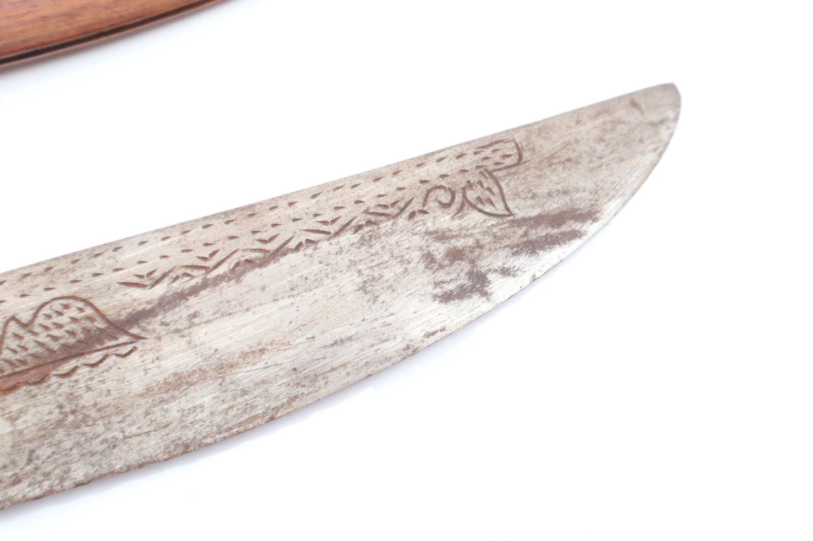 Vintage WWII Filipino Philippines Palang Bolo Knife/Sword w/Wood Sheath Antique-