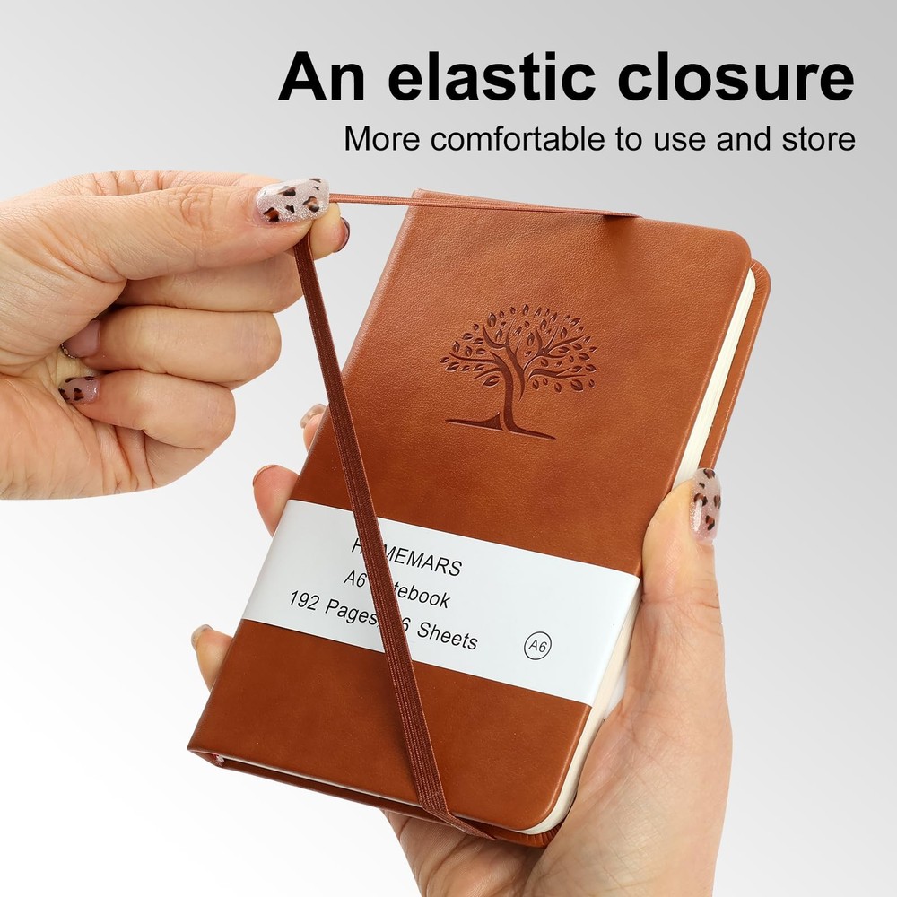 Small Notebook, Pocket Notebook, 3 Pack, Notebook A6, Squared,3.7" x Graph