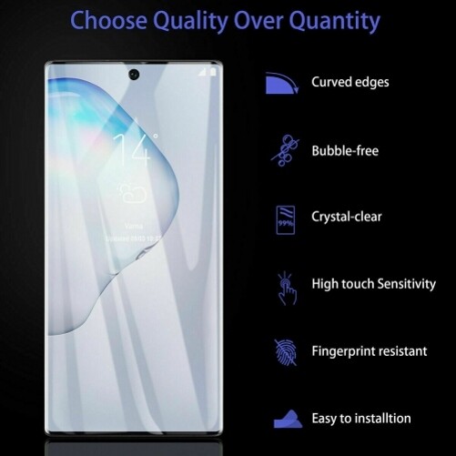 For Samsung Galaxy Note 10 Plus - Screen Protector Tempered Glass (Fingerprint
