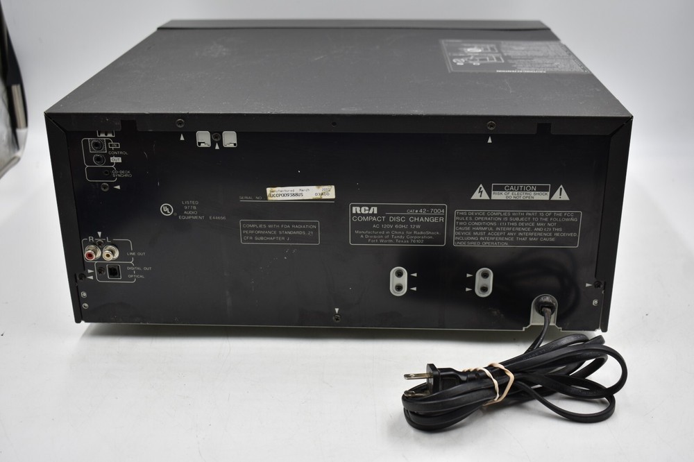 RCA CD-9400 Compact Disc Changer 101 Disc No Remote