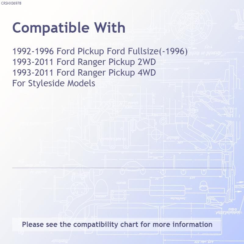 Replacement Black Ready to Paint Tailgate Handle (See compatibility Chart)