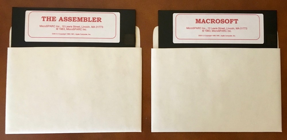 Macrosoft / The Assembler / MicroSPARC / Apple II, IIe, IIc, & IIgs Computers